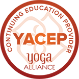 Continuing education provider logo for the Yoga Alliance group of America.